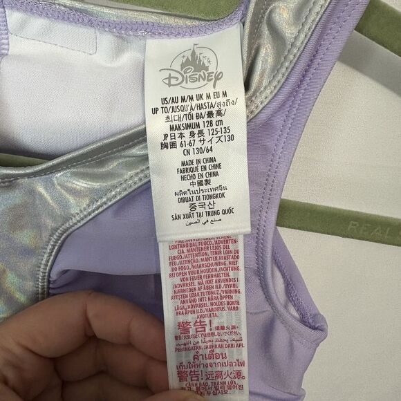 Disney Store Girls Med / 8 Ariel Little Mermaid Deluxe Adaptive 3 Piece Swim Set - Picture 3 of 16